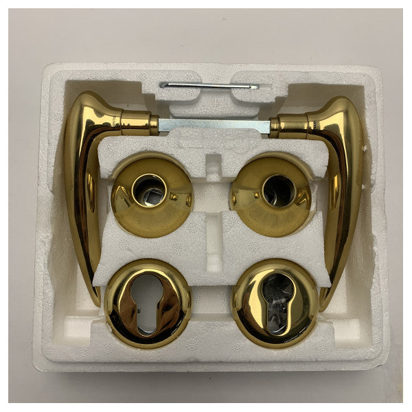 Olivari Gold Finish Marine Door Handle Set - Ανθεκτικός μοχλός ορείχαλκου ανθεκτικός στη διάβρωση για σκάφη και γιοτ