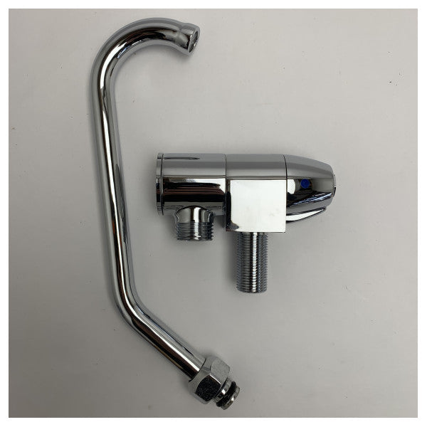 Osculati krom svängbar kran Slide-serien låg kallvatten - 17.046.03