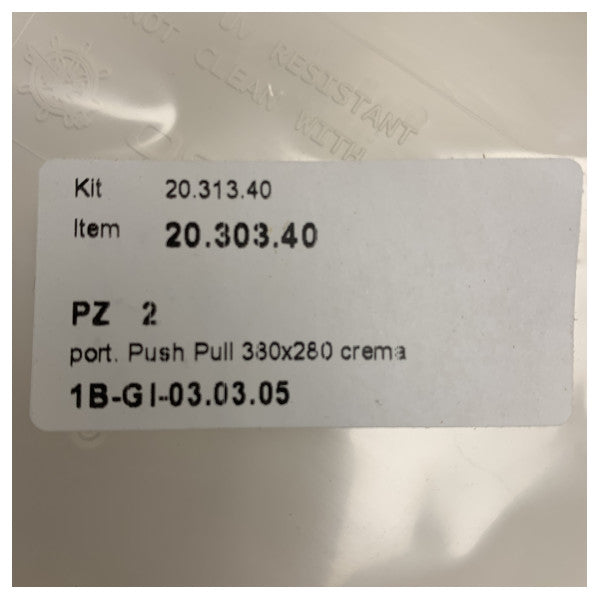 فتحة تفتيش كريمة Osculati Push Pull 380 × 280 مم - 20.303.40