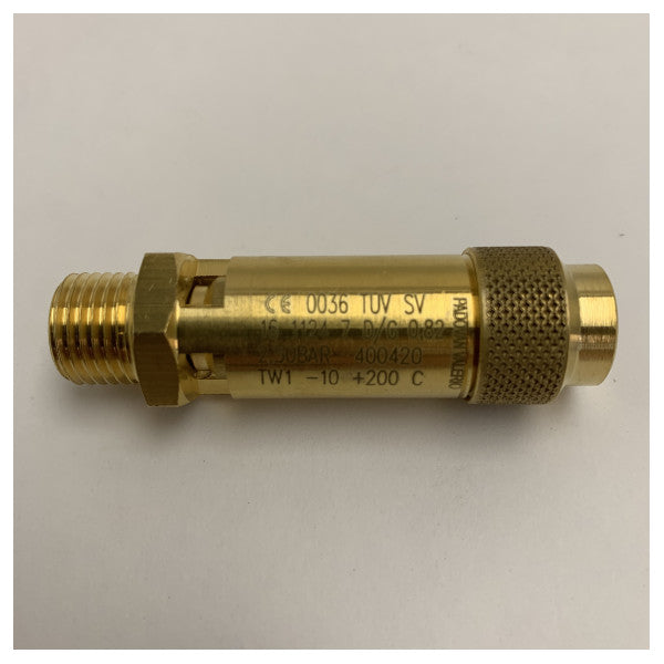 Сигурностен клапан Senga Marine Brass комплект SA13/02.5 2.5 бара 1/4 инча