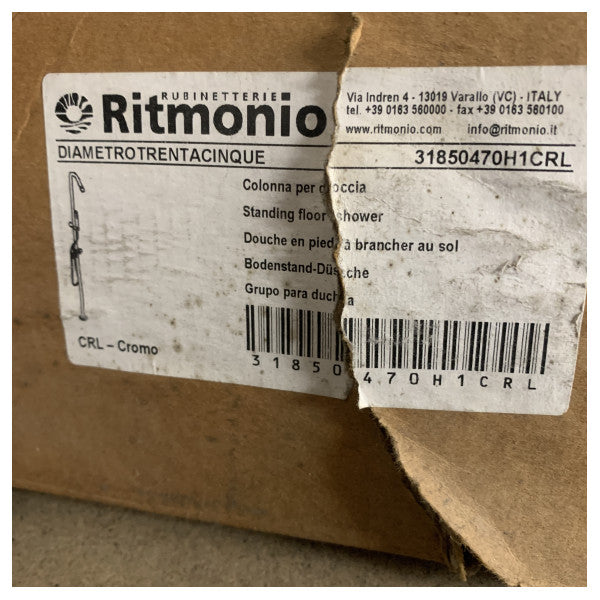 Ritmonio 31850470H1CRL ayaklı duş kolonu zarif tasarım