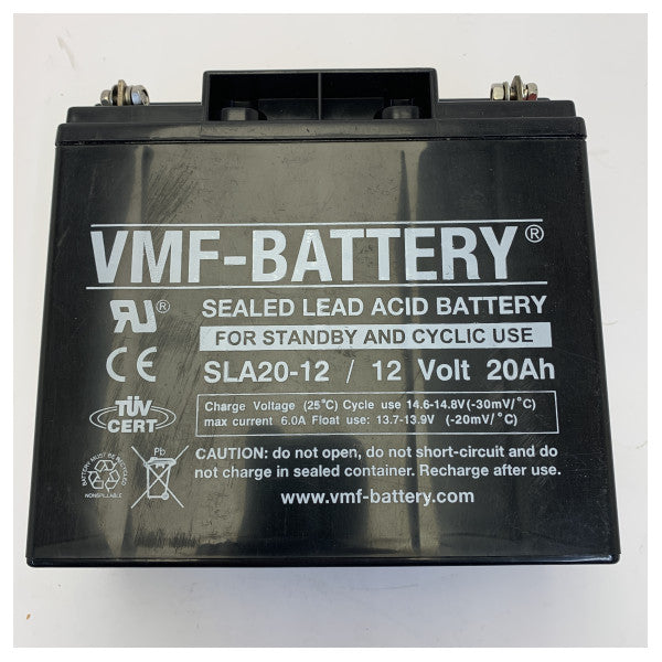 VMF-BATTERY SLA20-12 AGM Battery 12V 20Ah Marine VRLA Sealed Lead Acid