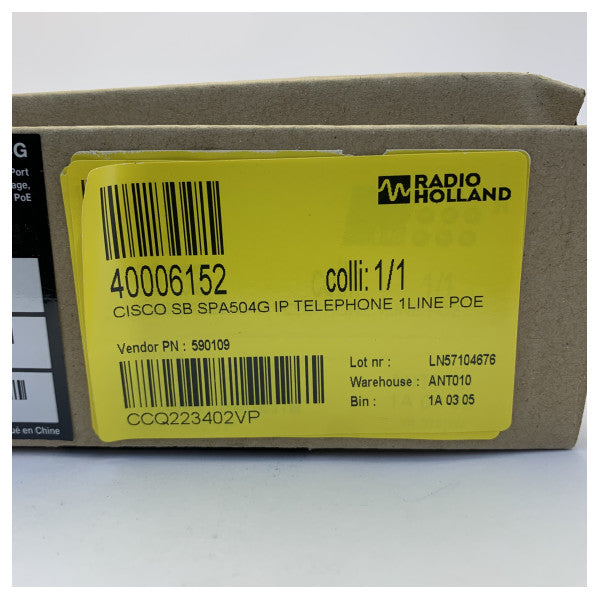 Cisco SPA504G IP-Telefon 4-Leitungen PoE VoIP Telefon Verkabelt