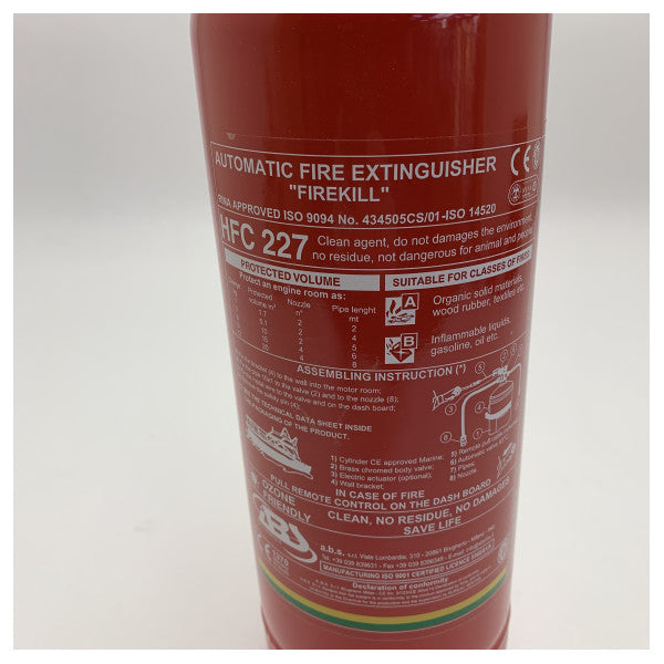 Otomatik Deniz Yangın Söndürücü ABS HFC 227 Firekill