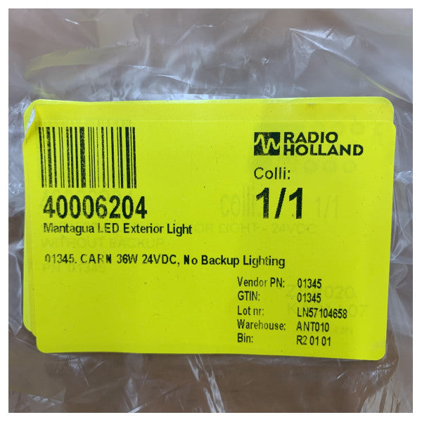 Mantagua CARN Marine LED Light għal Barra 36W 24VDC - 01345
