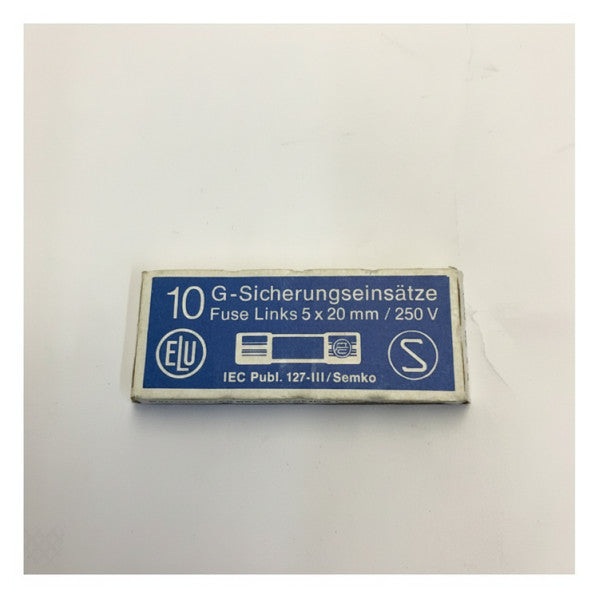 Glass Fuse 5x20mm 4A Slow Blow - 10 Pack T4A IEC 127-III