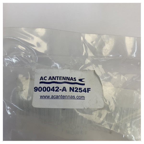 AC Antennas N254F Rail Mount - Detentur tal-Antenna tal-PVC - 1inch 14TPI - Hardware tal-Yacht Marittimu