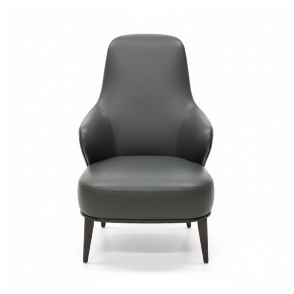 Minotti Leslie Bergere Fauteuil Aspen 26 Leder Schwarz