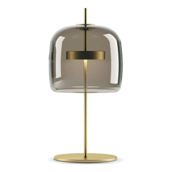 Vistosi Jube LT Tischlampe Smoky Grey D23cm mit Gold