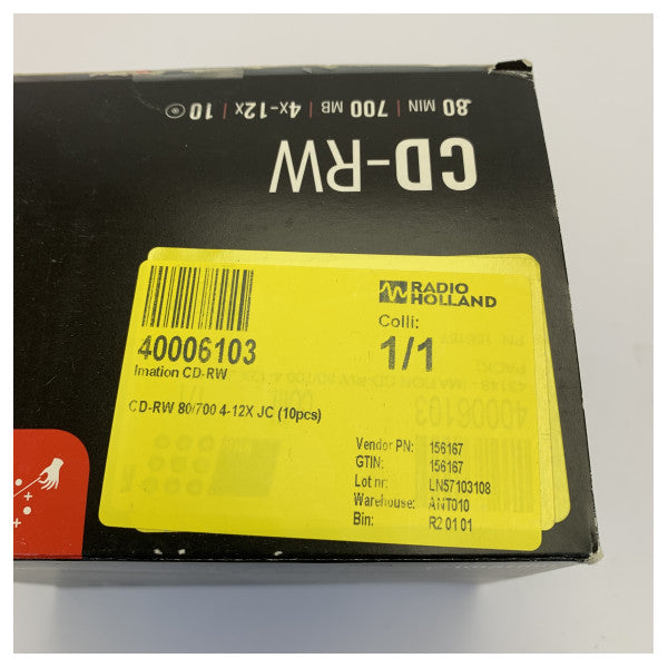 Imation CD-RW 700 Mo 80 min 4x-12x réinscriptible - 10 pièces Slim Jewel Case