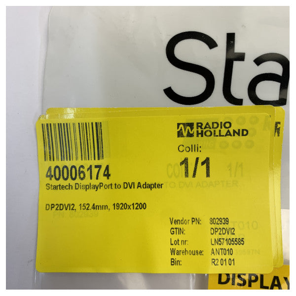 StarTech.com DisplayPort-til-DVI-adapter DP2DVI2 - 1920x1200