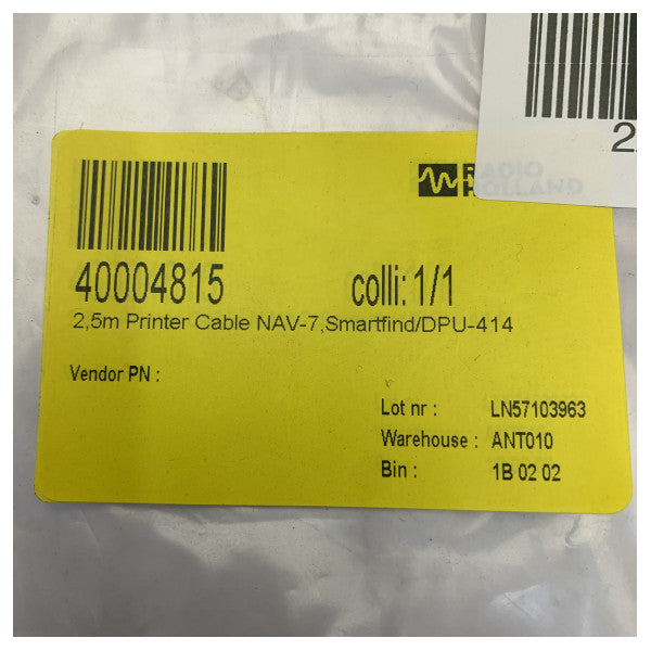 Startech.com 2.5m Printer Cable for NAV-7 & Smartfind DPU-414 - DPU-414