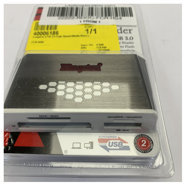 Kingston FCR-HS4 USB 3.0 High-Speed ??Media Reader - All-in-One-Kartenleser