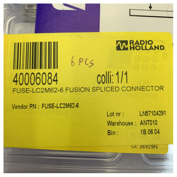 AFL Fuse Fusion -hitsattu liitin LC/PC MM 62.5um 2.0mm