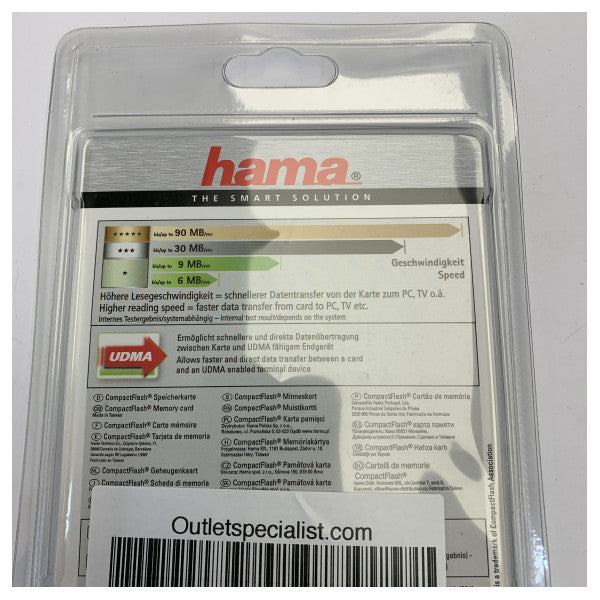 Hama CompactFlash карта памет 16GB High Speed Gold 22MB/s Class 10