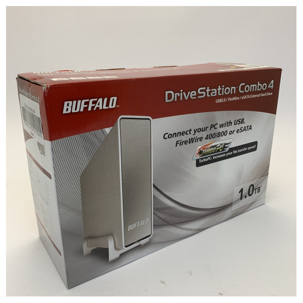 Buffalo DriveStation Combo 4 Boîtier pour HDD - eSATA FW800 FW400 USB 2.0 - HD-HS1.0TQ(V2)