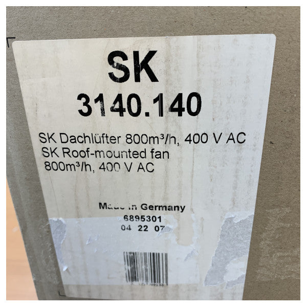 Rittal SK 3140.140 TopTherm Dachbelüftung Weiß 400V