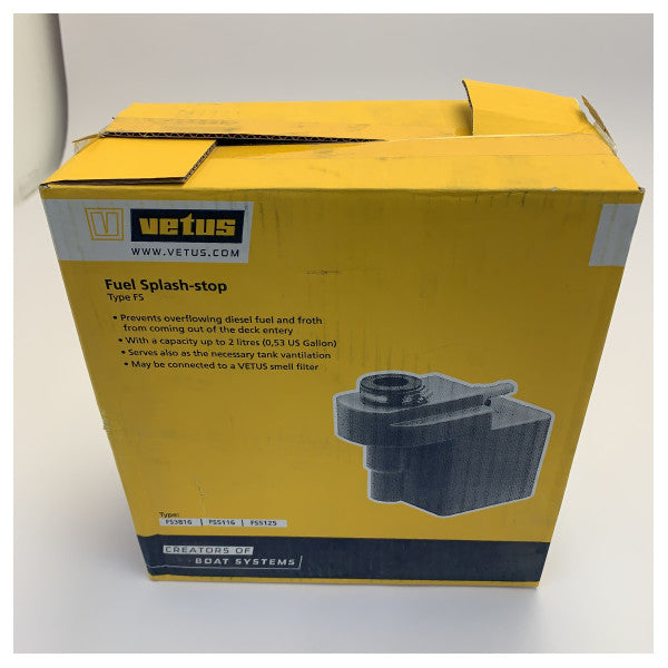 Vetus FS5116 No-Spill Καύσιμο Υπερχείλιση Προστασίας D51/38 mm