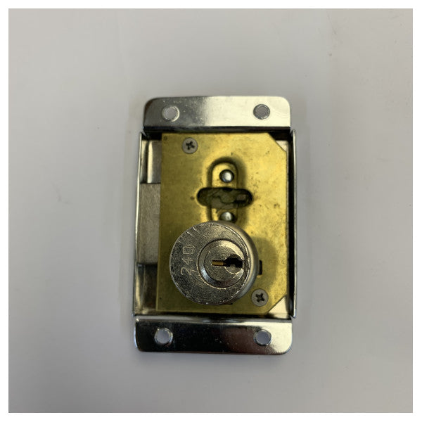 Serrure de porte extérieure Yale chromée - accastillage de yacht - 1827