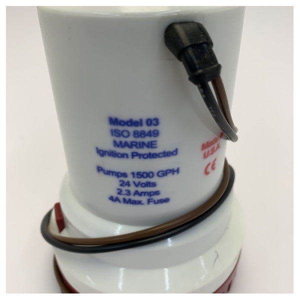Rule 1500 Bilgepumpe 24V - 1500 GPH 5800L/Time