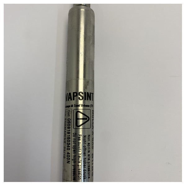 ECOMARINE Газова пружина з нержавіючої сталі - 400N - 390mm - Газовий амортизатор Inox 40mm