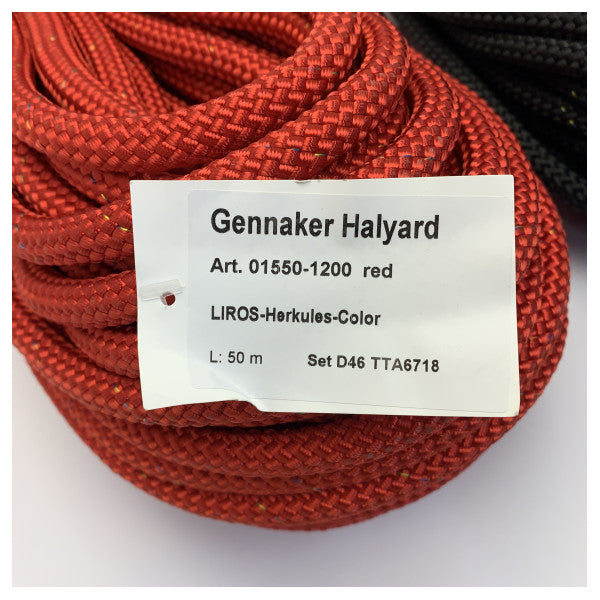 Liros Herkulus Color 29 Gennaker-Tau-Set - 2x 28M Schwarz + 1x 50M Rot