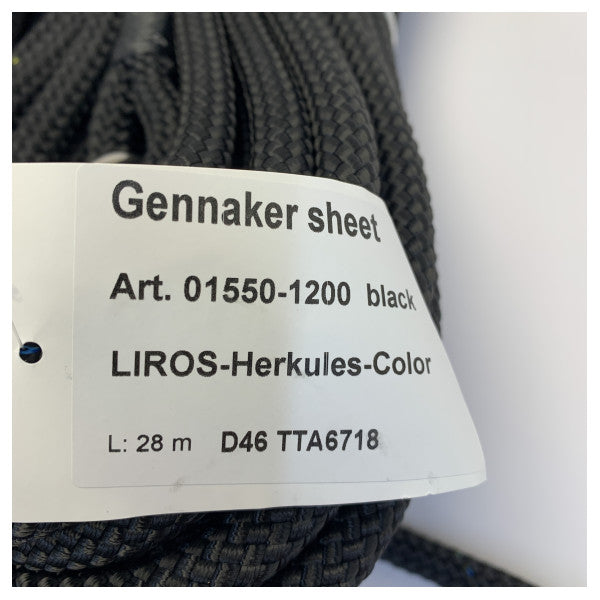 Liros Herkulus Color 29 Gennaker-Tau-Set - 2x 28M Schwarz + 1x 50M Rot