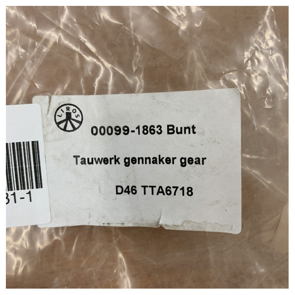 Liros Herkulus Color 29 Gennaker-Tau-Set - 2x 28M Schwarz + 1x 50M Rot