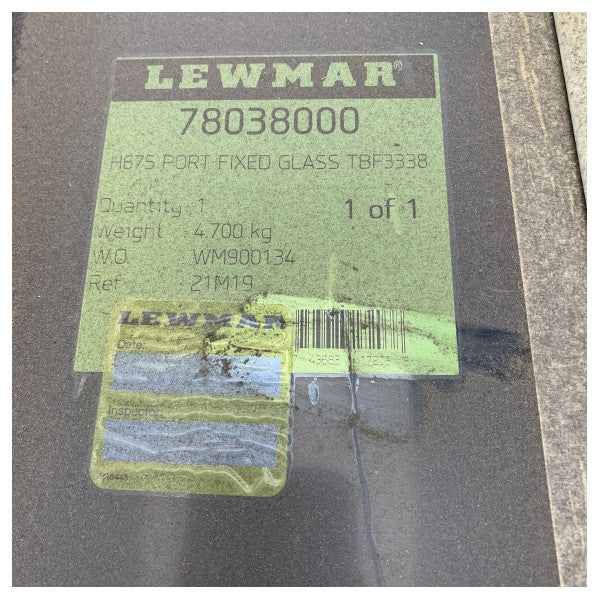 Lewmar Trend Marine Festes Dachfenster P2 Euro Grau 10 mm - Hanse Yachts 130376