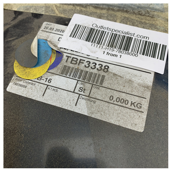 Lewmar Trend Marine Festes Dachfenster P2 Euro Grau 10 mm - Hanse Yachts 130376