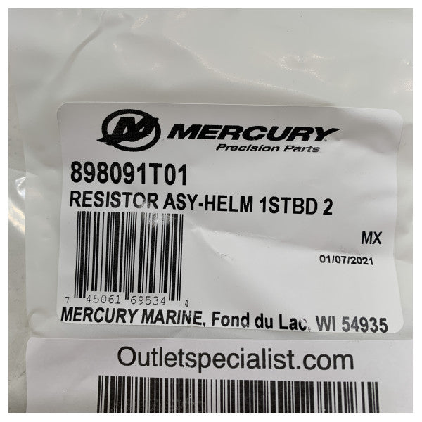 Mercury Mercruiser резистор монтаж кабел - 898091T01