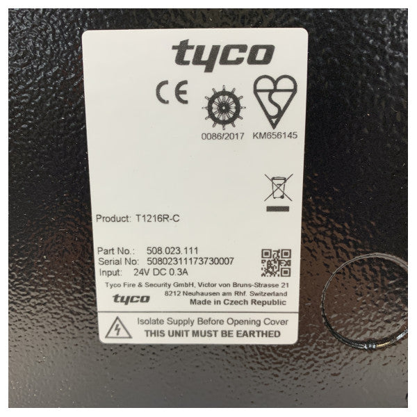 Painel de Alarme de Incêndio Marinho Sailor Tyco T1216R-C - Painel de Controlo de Alarme de Incêndio - Wheelmark
