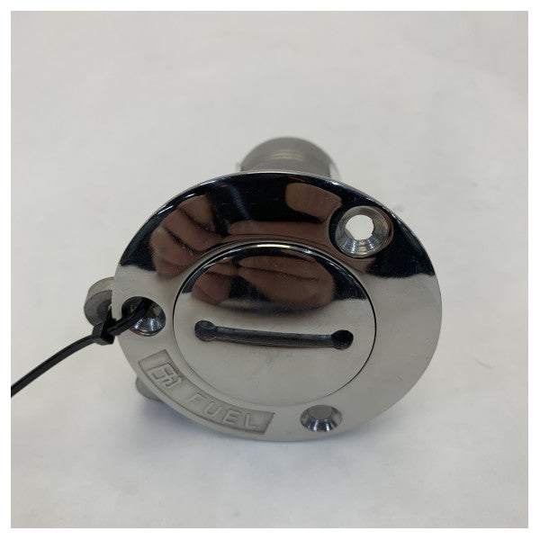 غطاء تعبئة الوقود Vetus Deck Filler Cap 38 مم من الفولاذ المقاوم للصدأ - فتحة تعبئة سطحية بحرية - CAPF38S