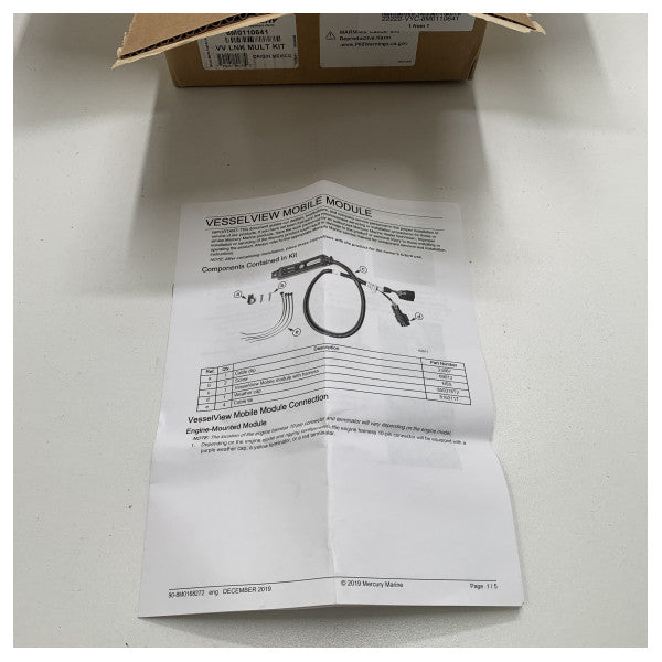 Mercury Mercruiser Vessel -View Kit de enlace de motor doble de visión - 8M0110641