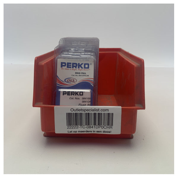 Perko Chrome Plated Hatch Opening Zinc Flush Ring Pull - 0841DP0CHR