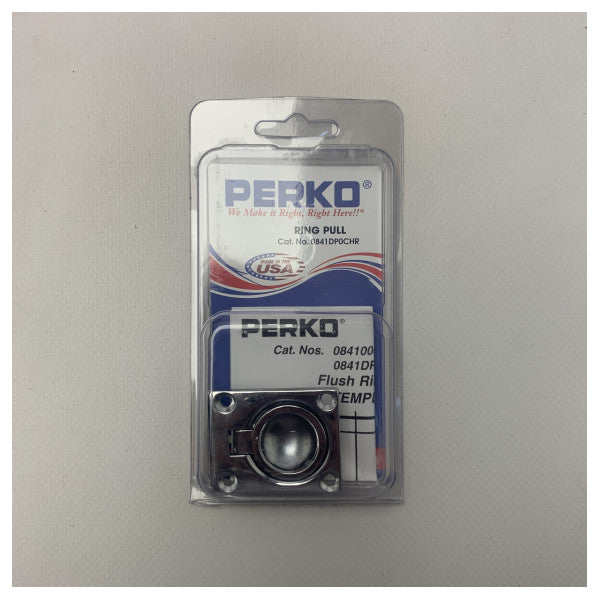 Perko Chrome Plated Hatch Opening Zinc Flush Ring Pull - 0841DP0CHR