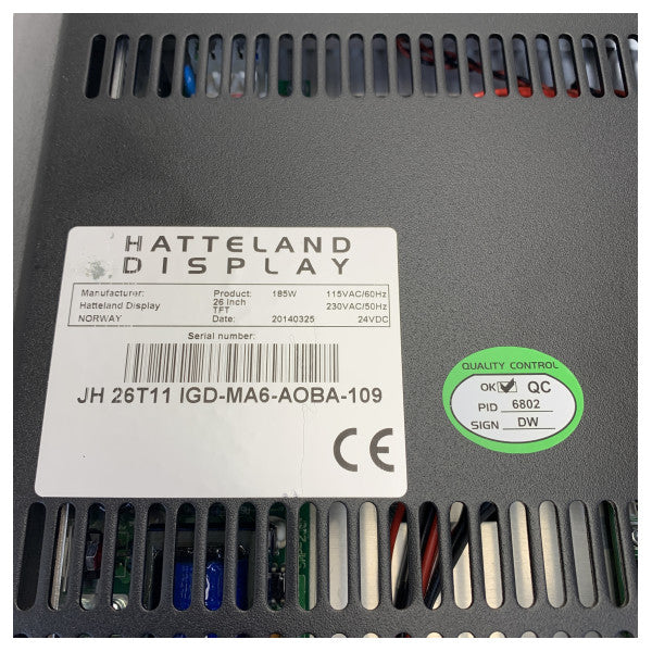 Hatteland JH 26T11 IGD-MA6-AOBA-109 SeaGuide ECDIS Deniz Ekranı - 26 İnç