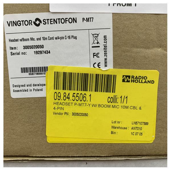 Fone de ouvido de comunicação 3M Peltor P-MT7 para Marinha e Indústria