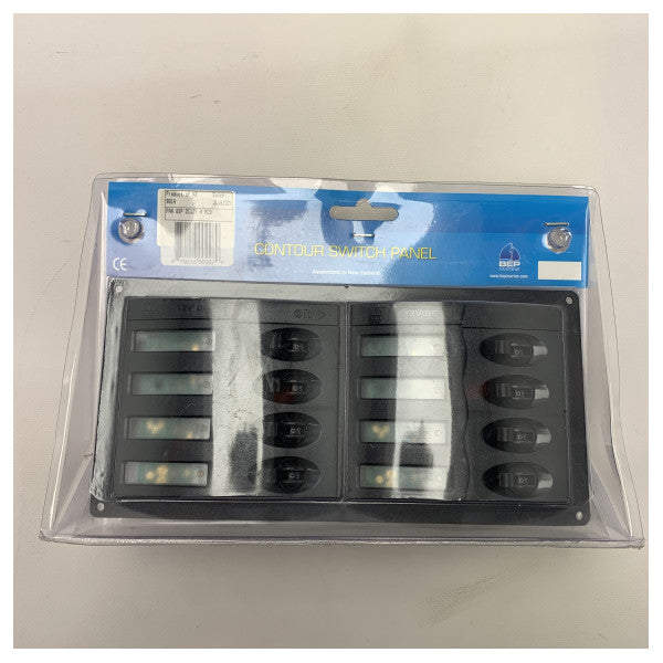 BEP 8-toiminen sähköinen kytkinpaneeli DC 12V - 901H