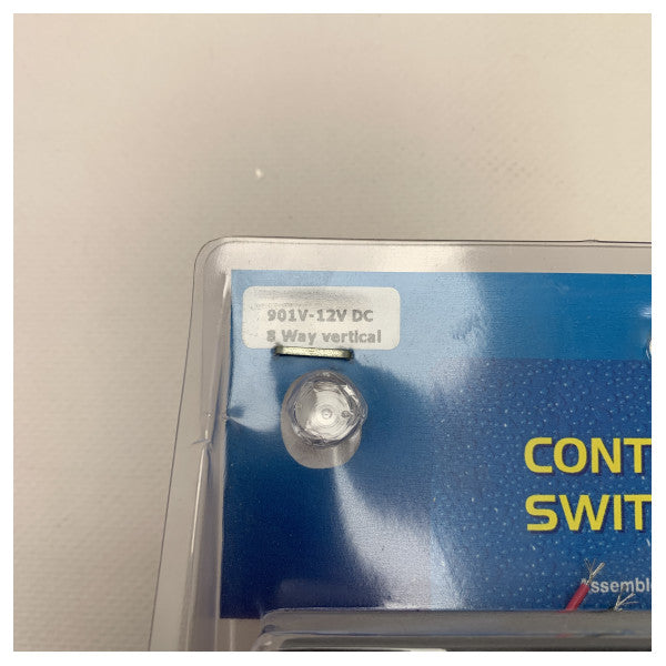 Bep Circuit Breaker Panel DC 12V 8 Funksjon - 901V -12VDC