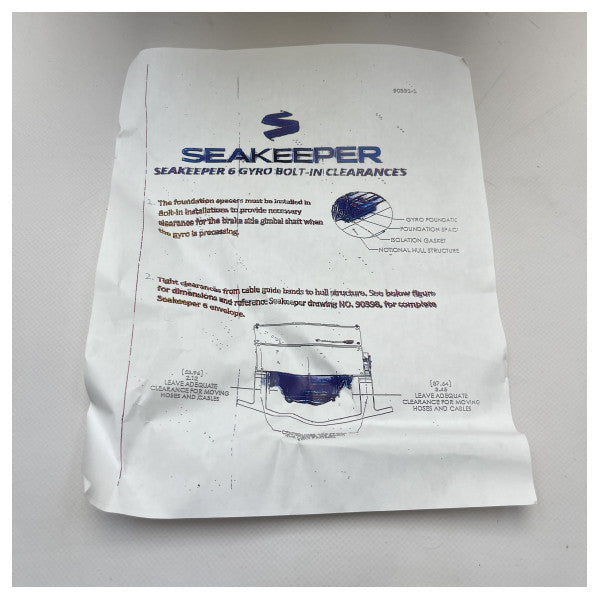 Seakeeper 90400-3 Marin monteringssats för installation av gyrostabilisator typ 6/5 � Hållbart saltvattenbeständigt bultsystem