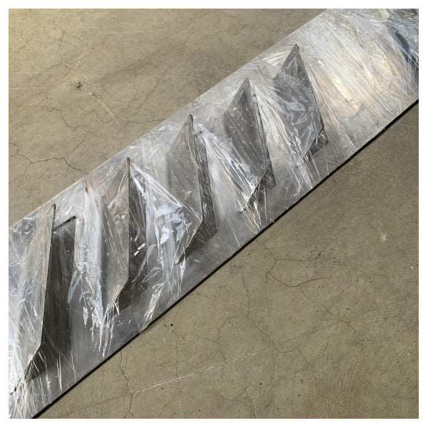 ステンレス製エンジン排気グリル 120 x 18 cm