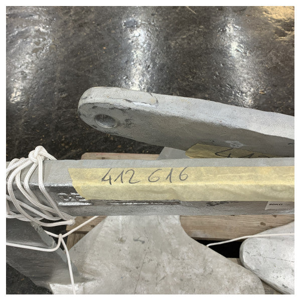 Trefoil Anchor 80kg Galvanized Cast Iron - Ferretti Group