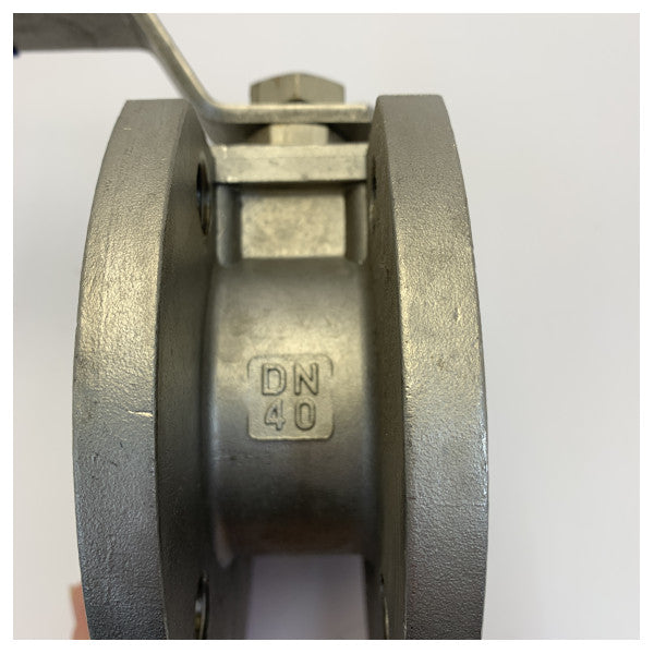 VAR Italy Stainless Steel 304 Flanged Ball Valve DN40