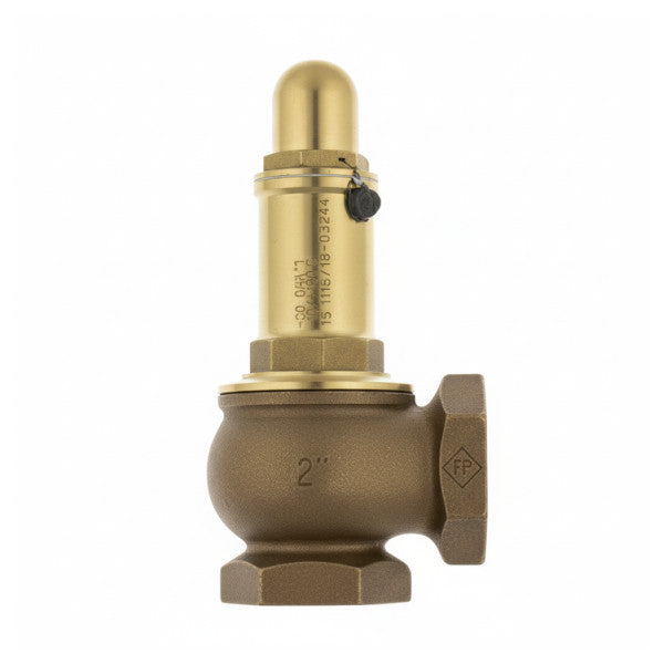 F.lli Pedretti Safety - Trykkluftventil 2 Tommer - 1 Bar Messing