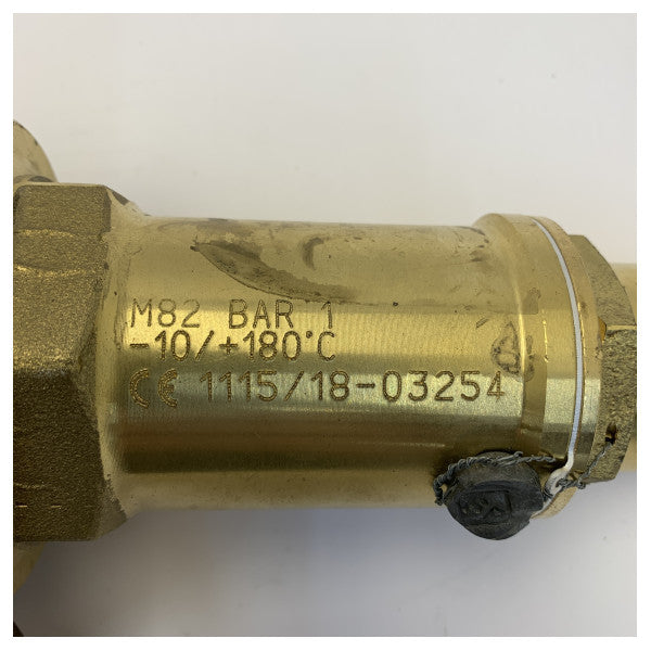 F.lli Pedretti Safety - Trykkluftventil 2 Tommer - 1 Bar Messing