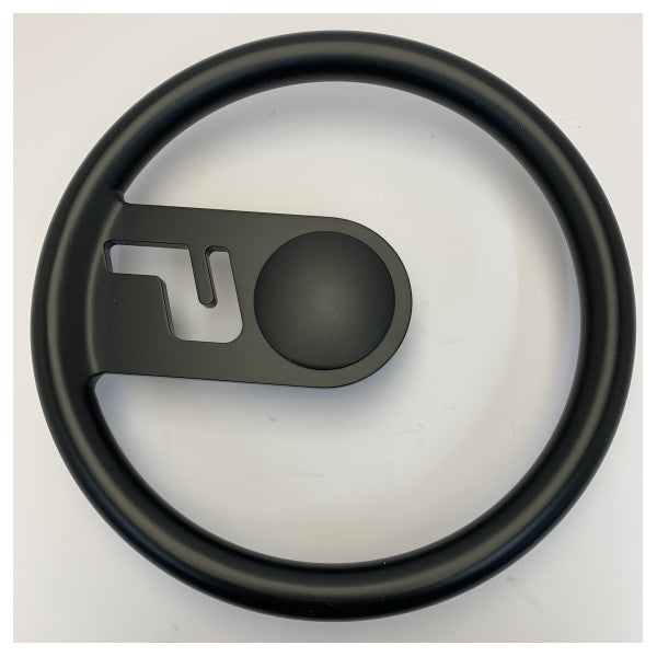 Rueda de dirección Nemo Pershing Marine 380 mm recubierta de negro mate - 365026