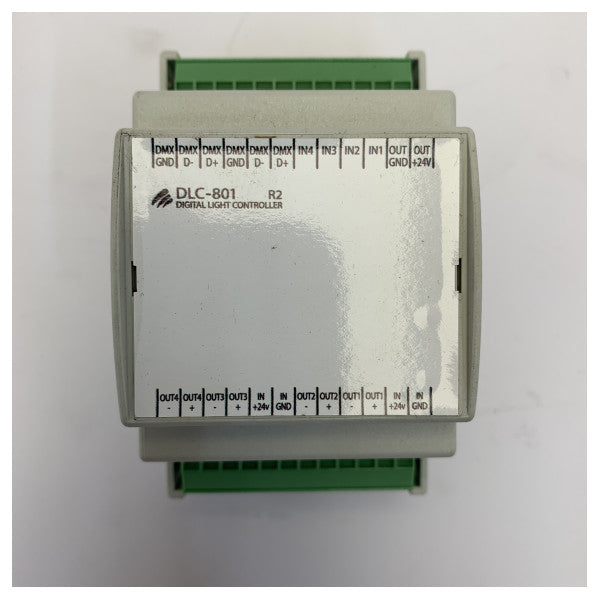 DLC-801 4-kanals LED-drivrutin 24V 4 x 4A - DMX digital ljusstyrningsenhet