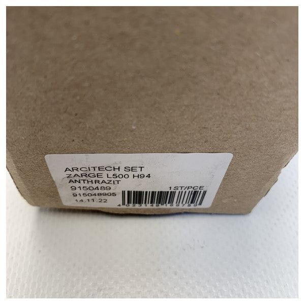 Hettich Architect Marine Anschluss-Set - Langlebige anthrazitfarbene Metall- und Kunststoffkupplung für witterungsbeständige Installationen