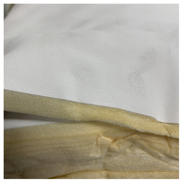 Guidi Vega Marine Upholstery Fabric Ivory 130gr 2mm Foam Backing 30M